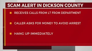 Scam alert in Dickson County