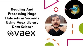 How To Read And Process Huge Datasets in Seconds Using Vaex Library| Data Science| Machine Learning