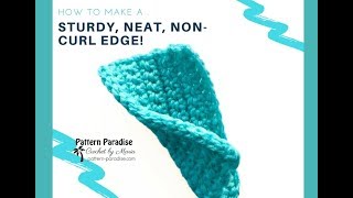 Crochet Non-Curling Edge