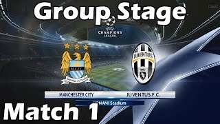 PES 2016 Champions League with Juventus | #1 Manchester City vs Juventus