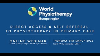 Webinar | Direct Access and Self Referral in Physiotherapy