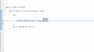 Java Tutorial - How To Open A Link Using Your Favorite Web Browser [60 Seconds]