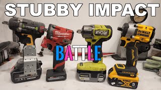 Milwaukee vs Ryobi vs Dewalt Stubby Impact Wrench battle