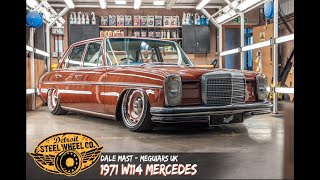 Dale Masterman's 1971 LowRod Mercedes on Detroit Steel Wheels