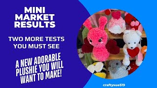 MARKET RESULTS, YARN, TESTS & A NEW CROCHETED PLUSHIE!!