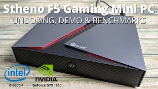 Stheno F5 Intel i5 and Nvidia GeForce 1650 Gaming Mini PC Unboxing, Benchmarks and Demo