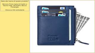 flintronic Porta Carte di Credito e Tasche Pelle, RFID/NFC Blocco Portafoglio