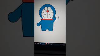 Making Doremon drawing using python program #doremon #python #java #viral