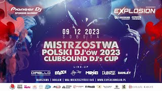 Mistrzostwa Polski Dj-ów Clubsound DJ's CUP 2023 ! Część Finałowa ! Clubsound TV !