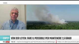 COP27, l'intervento di Stefano Caserini a Sky TG24