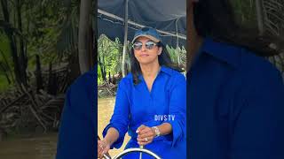 Actress Nadiya Boat Ride🛶 Style-லாக படகோட்டும் நதியா💖