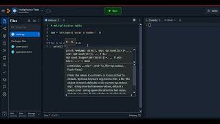 Multiplication Table in Python | Python Programming Beginner | #dev_code
