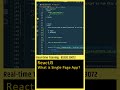ReactJS Tutorial (Interview Question) Web Development, Frontend, ReactJS in Telugu, Frontend #shorts