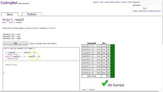 Codingbat - has23 (Java)