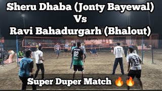 Sheru Dhaba (Jonty Bayewal) Vs Ravi Bahadurgarh (Bhalout) at Mukandpur Volleyball Tournament Match