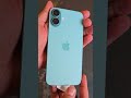 iphone 16 plus asmr unboxing the teal colour is amazing shorts