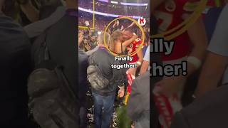 Travis #Kelce sees #TaylorSwift for the 1st time since his #SuperBowl win! ❤️