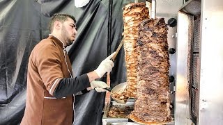 Huge Shawarma Tasted in London. Street Food from the Middle East