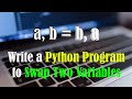 Write a Python Program to Swap Two Variables