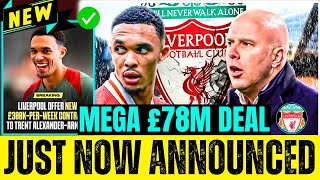 ✅ JUST NOW: FINALLY TRENT MEGA £78M deal CONTRACT MADE! TRENT FIVE YEAR CONTRACT SIGNING! #LFCNEWS