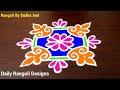 easy muggulu simple kolam art beautiful traditional 4*4 dots kolangal daily rangoli designs