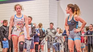 97 Girls Freestyle – Katey Valdez {B} of Colorado vs. Alexandra Sebek {R} of Illinois