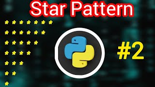 Star ✨ Pattern in python|Inverted right angle pattern in python|python pattern