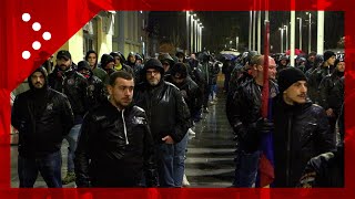 Varese, i militanti di estrema destra si preparano per partire in corteo nel Giorno del Ricordo