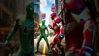 Hero or Villain | Rank Up | Spider-Man \u0026 Iron Man vs Green Spider-Man #shorts #spiderman #brawlstars