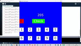 Processing: Number memory game
