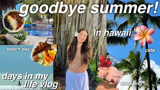 LAST DAYS of summer vlog | day in my life: beach, brunch, shopping, cafes, and tanning! *aesthetic*