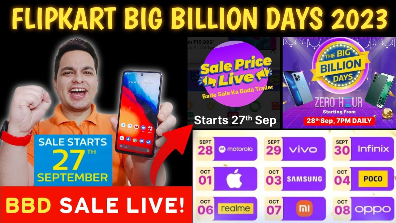 Flipkart Big Billion Days 2023 Sale Live 27 Sept 🔥 Zero Hour Sale | Big ...