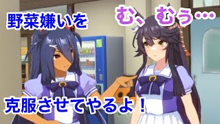 野菜嫌いのナリタブライアンと料理上手なヒシアマゾン姐さん【ウマ娘プリティーダービー】