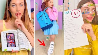FUN SCHOOL HACKS AND SCHOOL SUPPLIES IDEAS! Simple Pranks and Hacks For Back To School by