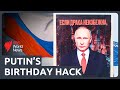 Ukrainian hackers target Russian state tv on Putin’s birthday