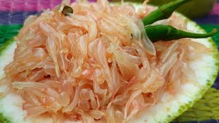 jambura makha||fresh pomelo fruits in my garden😇| জাম্বুরা/বাতাবিলেবু মাখা|