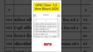 GPSC Class 1-2 New Bharti 2025 | GPSC New Update 2025 | GPSC Exam Sedule 2025 #gpsc #exam #upsc