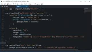 AngularJS Tutorial 41 Custom Directives Shared vs Isolated Scope