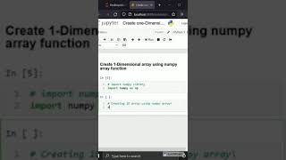 Creating 1-Dimensional array using numpy array function | Codersarts