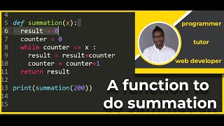 Python Summation Function