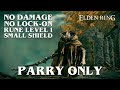 Elden Ring - Margit Parry Only Boss Fight (No Damage, No Lock-On, Level 1)