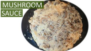 Creamy Garlic Mushroom Sauce | How To Make Recipe