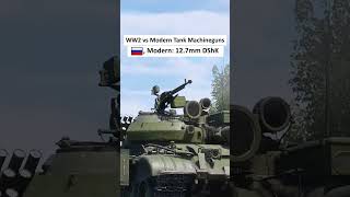 WW2 vs. Modern Tank Machineguns