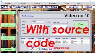 Java Library management system - step by step complete tutorial with source code #10