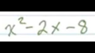 Factor x^2 - 2x - 8
