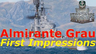 World of Warships- Almirante Grau: First Impressions: What An Incredibly STUPID Ship!