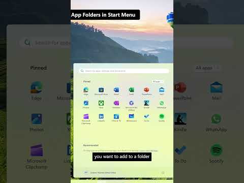 Did you know you can create app folders in your Windows 11 Start Menu?