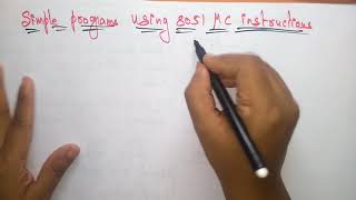 8051 Simple programs | Part-1/2 | ES | Embedded Systems | Lec-06 | Bhanu Priya