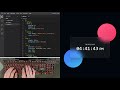 ASMR Programming - Glassmorphism Clock using Html CSS and Javascript - No Talking