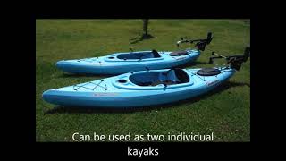 I built a dual hulled twin trolling motor kayak/pontoon boat